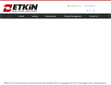 Tablet Screenshot of etkinllc.com